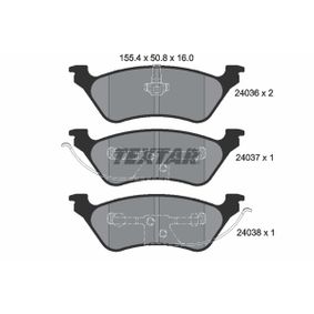 2403601 TEXTAR Kit pastiglie freno Freno a disco