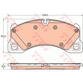 GDB1969 TRW COTEC Kit pastiglie freno Freno a disco